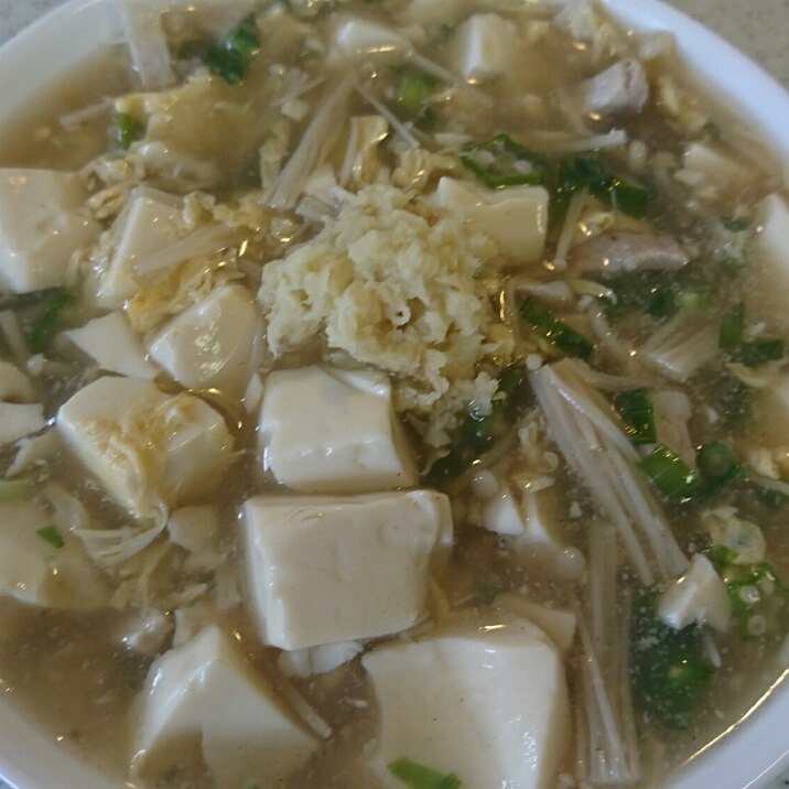 豆腐とえのきと豚肉のトロトロ煮込みスープ